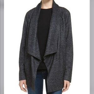 Theory Clarania Brittania Wool Cardigan Sweater Coat